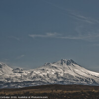 Buy canvas prints of Snow-covered mountains in the Turkish region of Capaddocia. by Joaquin Corbalan