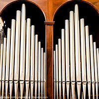 Buy canvas prints of Detail of an organ in Cathedral Bari to play pieces of music during religious celebrations. by Joaquin Corbalan