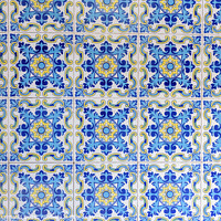 Buy canvas prints of Typical Valencian tiles and slabs used to decorate the walls of the Barracas. by Joaquin Corbalan