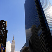 Buy canvas prints of skyscrapers of the city of New York during the summer. by Joaquin Corbalan