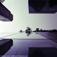 Buy canvas prints of Large buildings with reflections of a big city by Joaquin Corbalan