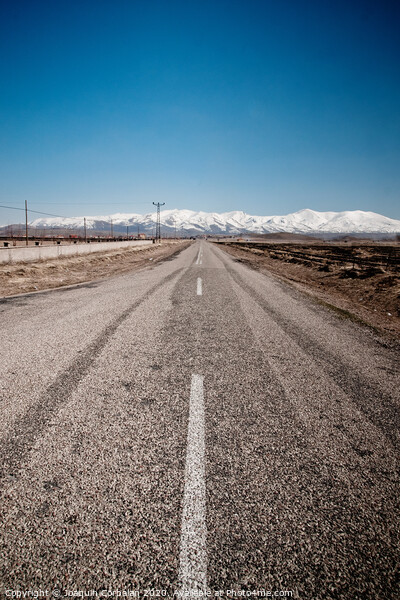 infinit road in Turkish landscapes Picture Board by Joaquin Corbalan