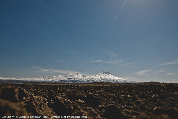 Turkish landscapes with snowy mountains in the background Picture Board by Joaquin Corbalan