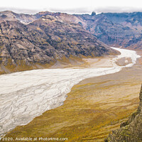 Buy canvas prints of Glacier seen from the top of the mountain. by Joaquin Corbalan