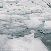 Buy canvas prints of Glacier lake full of large blocks of ice. by Joaquin Corbalan