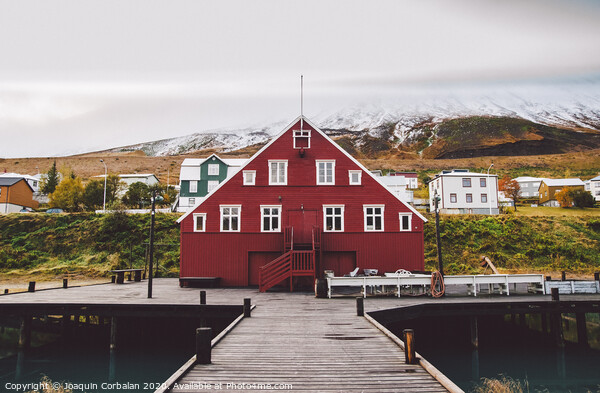 Fishing village on the east coast of Iceland Picture Board by Joaquin Corbalan