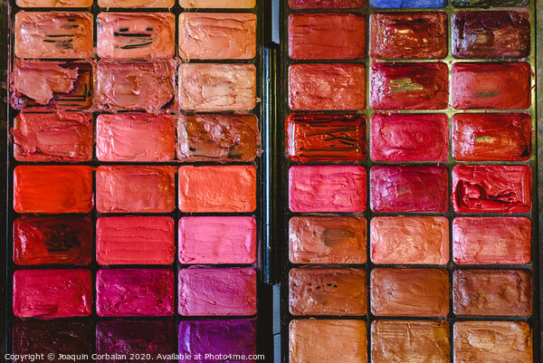 Makeup palette with multiple colors. Picture Board by Joaquin Corbalan