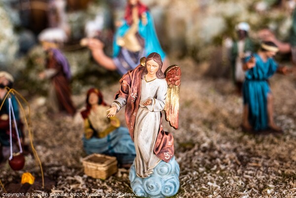Religious figures of nativity scene at Christmas. Picture Board by Joaquin Corbalan