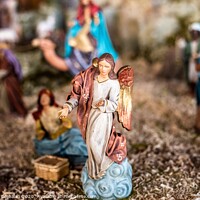 Buy canvas prints of Religious figures of nativity scene at Christmas. by Joaquin Corbalan