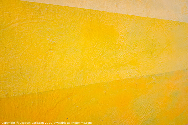 A wall painted with lines of various colors, yellow and orange tones. Picture Board by Joaquin Corbalan