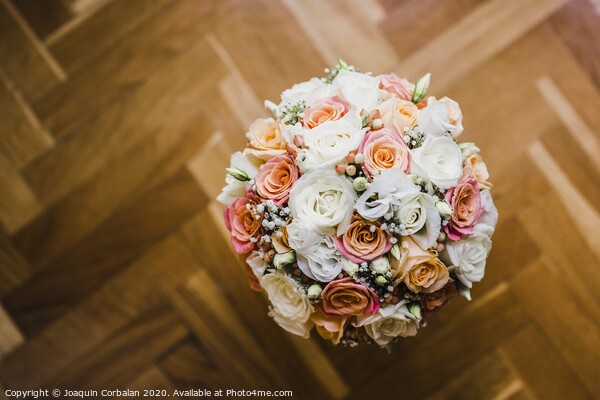 Colorful isolated bridal bouquet for a wedding Picture Board by Joaquin Corbalan