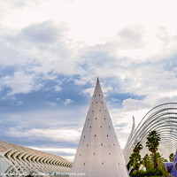 Buy canvas prints of Detail of a futuristic public building. by Joaquin Corbalan