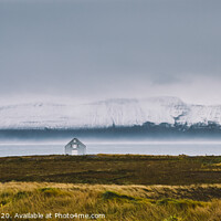 Buy canvas prints of Icelandic landscapes full of green grass, sea and blue sky. by Joaquin Corbalan
