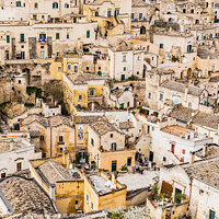 Buy canvas prints of Panoramas of the ancient medieval city of Matera, in Italy. by Joaquin Corbalan