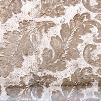 Buy canvas prints of Floral design as background engraved in stone. by Joaquin Corbalan