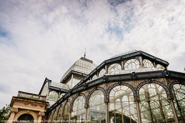 Exterior of the Crystal Palace in Madrid, a must for tourists, in the Retiro Park. Picture Board by Joaquin Corbalan