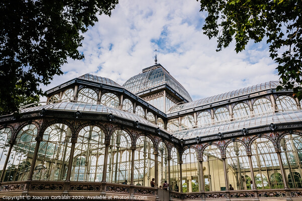 Exterior of the Crystal Palace in Madrid, a must for tourists, in the Retiro Park. Picture Board by Joaquin Corbalan