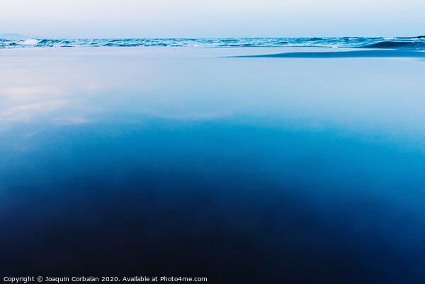 Silky calm water background with waves in the background and calm sea. Picture Board by Joaquin Corbalan