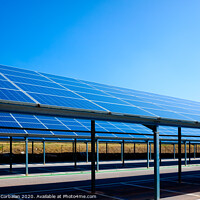 Buy canvas prints of A car park converted into an installation of solar panels to convert into electricity. by Joaquin Corbalan