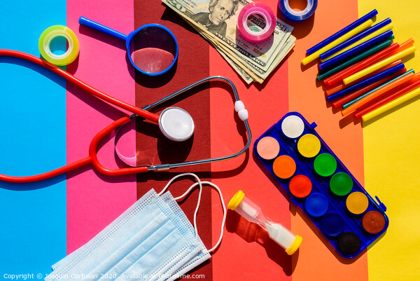 School supplies cost money back to school after the pandemic. Picture Board by Joaquin Corbalan