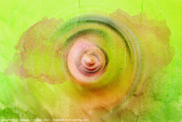 Abstract background with concentric circles flowing from the cen Picture Board by Joaquin Corbalan