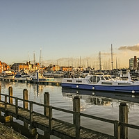 Buy canvas prints of Boats moored in Hull Marina by eyecon 