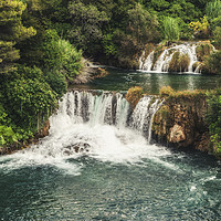 Buy canvas prints of Krka National Park - waterfall Skradinski buk by eyecon 
