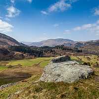 Buy canvas prints of Dundurn or St Fillans Hill near St Fillans by Richard Newton