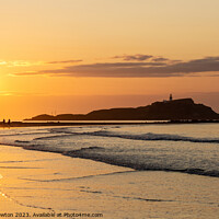 Buy canvas prints of Sunset over Fidra Island by Richard Newton