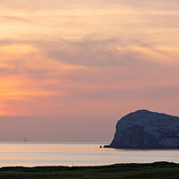 Buy canvas prints of Sunrise over Bass Rock by Richard Newton