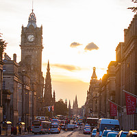 Buy canvas prints of Edinburgh at Sunset by Richard Newton