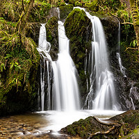 Buy canvas prints of Aberfforest Waterfall by Nick Hunt