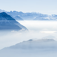 Buy canvas prints of Swiss Mountains by Mike C.S.