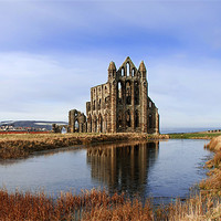 Buy canvas prints of Whitby Abbey in North Yorkshire by Simon Marshall