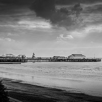 Buy canvas prints of Storm Clouds above Clacton Pier by louise stanley