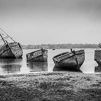 Buy canvas prints of Forgotten Boats by louise stanley