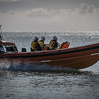Buy canvas prints of Clacton-on-Sea lifeboat  by louise stanley
