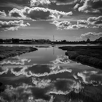 Buy canvas prints of Reflected clouds by louise stanley