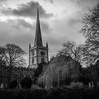 Buy canvas prints of Church of the Holy Trinity, Stratford-upon-Avon by louise stanley