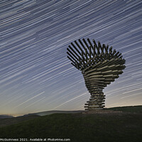 Buy canvas prints of Start trails at the singing ringing tree sculpture by Katie McGuinness