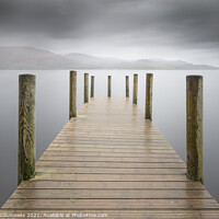 Buy canvas prints of Ashness Jetty, Derwentwater, The Lake District by Katie McGuinness