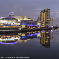 Buy canvas prints of Media City, Salford Quays Panorama by Katie McGuinness