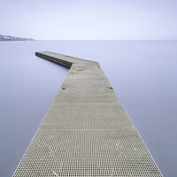 Buy canvas prints of West Kirby marine lake jetty by Katie McGuinness