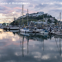 Buy canvas prints of Torquay Marina Reflections by Katie McGuinness