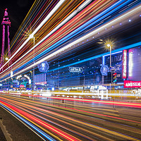 Buy canvas prints of Blackpool illuminated tram by Katie McGuinness