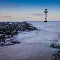 Buy canvas prints of Perch Roch Lighthouse, New Brighton by Katie McGuinness