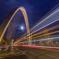 Buy canvas prints of Hulme Archway light trails, Manchester by Katie McGuinness