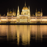Buy canvas prints of Hungarian Parliament building, Budapest by Katie McGuinness