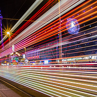 Buy canvas prints of Blackpool illuminated tram by Katie McGuinness