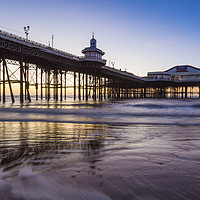 Buy canvas prints of Blackpool North Pier at Sunset by Katie McGuinness